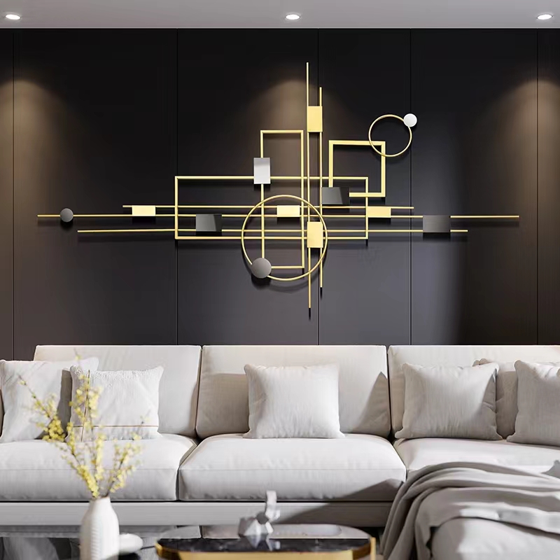 Interior Design Luxury House - Dropshipping-producten 2024, luxe interieurontwerp, woonkamer, metalen