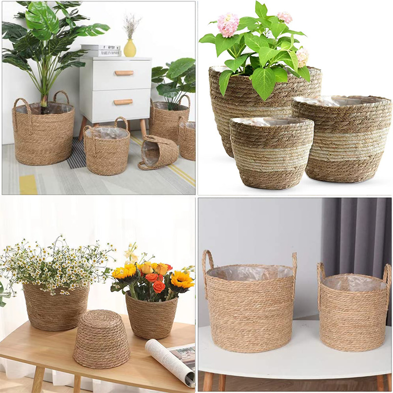 1PC handgeweven plantenbakken  - Rattan Tray Handle recensie en prijs