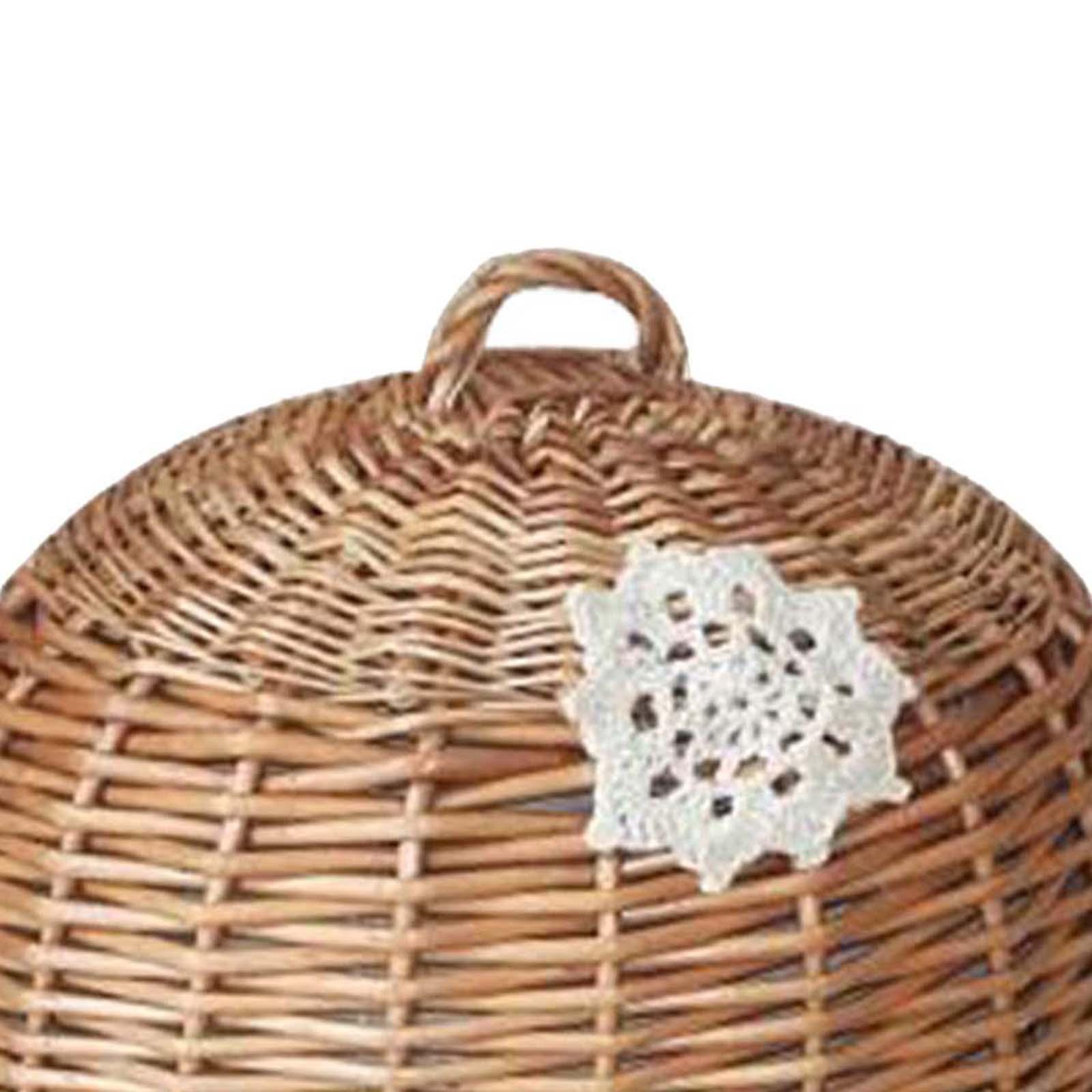 Voedselkoepeldeksel en serveer - Rattan Tray Handle recensie en prijs