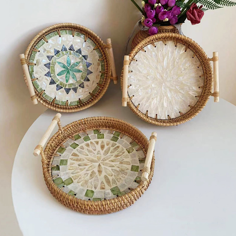 Vintage Handgemaakte Rotan Gew - Rattan Tray Handle recensie en prijs
