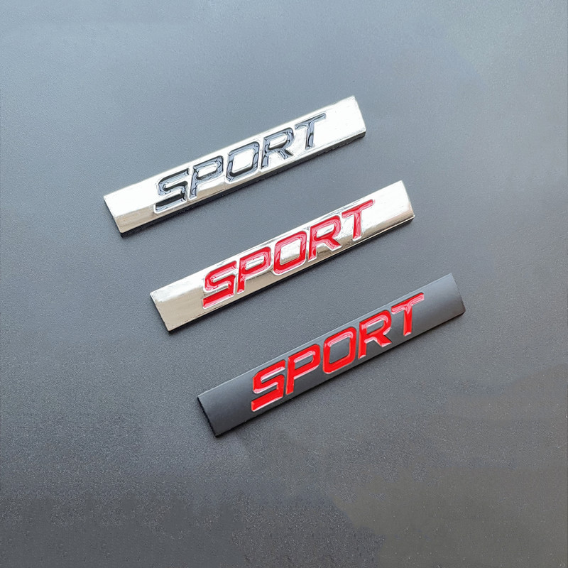 3D Metal Zwart Chroom Logo Spo - Interior Design Logo recensie en prijs