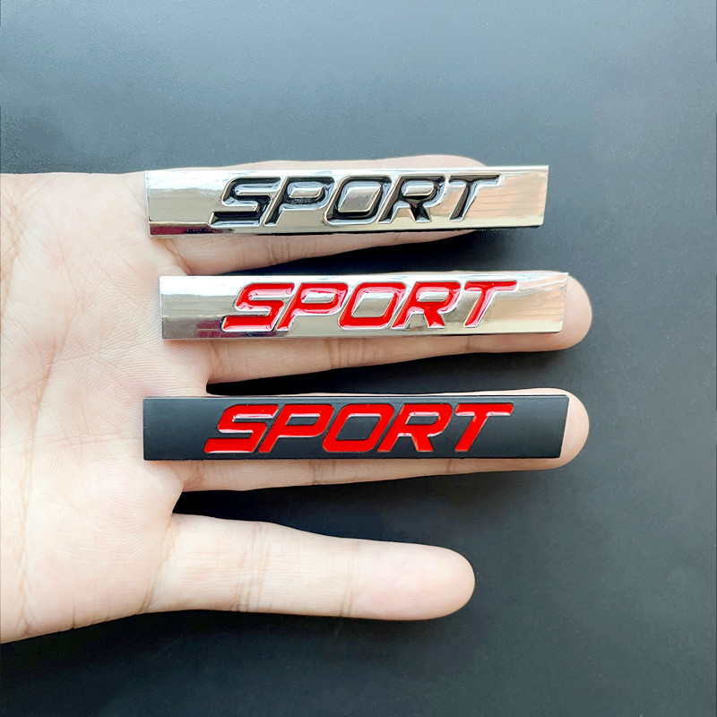 3D Metal Zwart Chroom Logo Spo - Interior Design Logo recensie en prijs