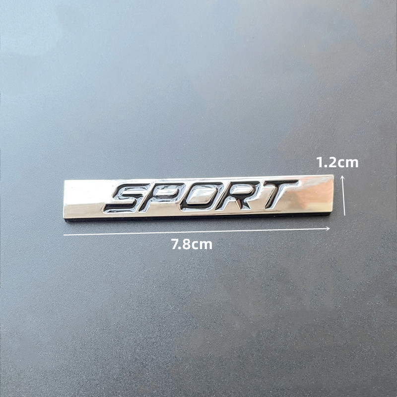 3D Metal Zwart Chroom Logo Spo - Interior Design Logo recensie en prijs