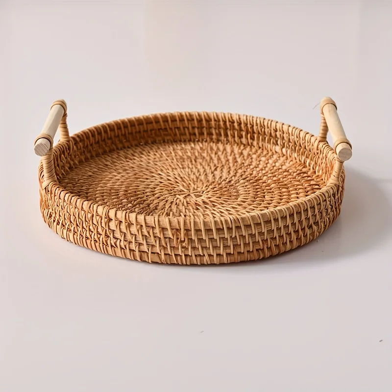 1 stuk ambachtelijk vervaardig - Rattan Tray Handle recensie en prijs