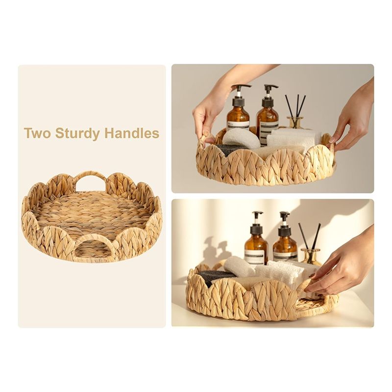 A76I-Ronde Schaal Met Gegolfde - Rattan Tray Handle recensie en prijs